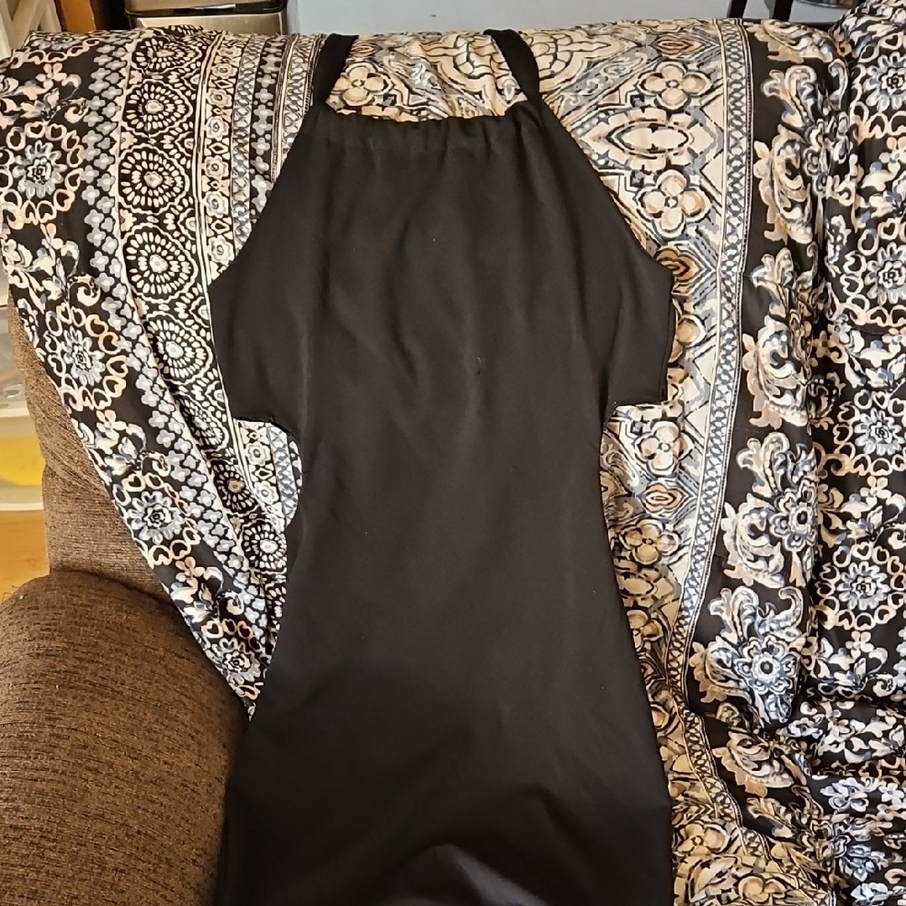 Elegant Black Halter Dress
